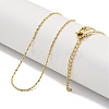 Ion Plating(IP) 304 Stainless Steel Serpentine Chain Necklaces NJEW-R266-07G-2