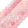 Natural Rose Quartz Dyed Beads Strands G-B046-07-6MM-6