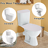 2Pcs 2 Colors Polyester Toilet Lid Dust Cover AJEW-CN0003-20B-4