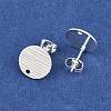 304 Stainless Steel Ear Stud Findings STAS-O119-17C-S-2