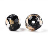Handmade Gold & Silver Foil Glass Beads FOIL-N030-03A-01A-3