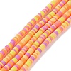 Handmade Polymer Clay Beads Strands CLAY-R089-3mm-014-1