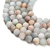 Natural Aquamarine Beads Strands G-P626-10mm-03-4