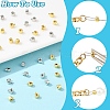 50Pcs Brass Crimp Beads KK-YW0003-69G-4