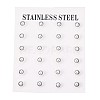 304 Stainless Steel Stud Earrings EJEW-H353-03S-4MM-3