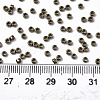 Electroplate Glass Seed Beads X-SEED-S042-01A-03-4