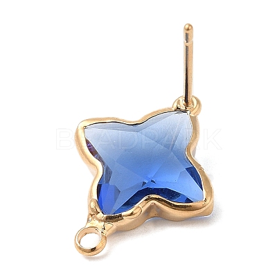 Brass Stud Earring Findings KK-Q777-29LG-1