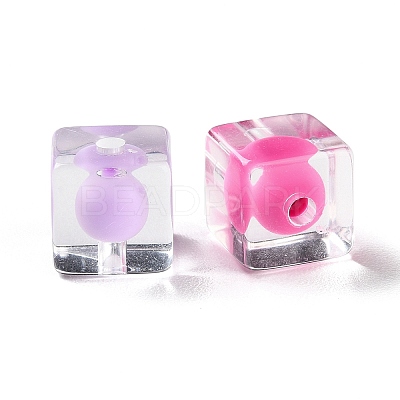 Transparent Acrylic Beads OACR-H112-04E-1