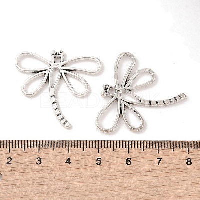 Dragonfly Tibetan Style Alloy Pendants TIBEP-R344-16AS-LF-1