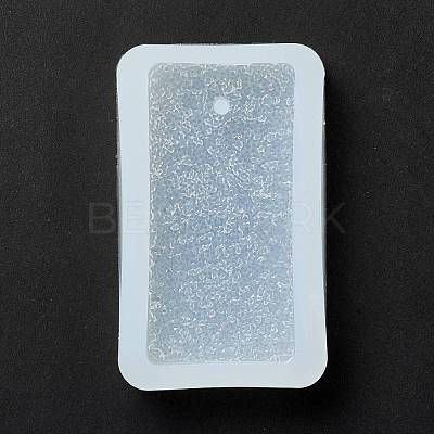 Imitation Embedded Rhinestone Rectangle Pendant Silicone Molds DIY-I090-11-1