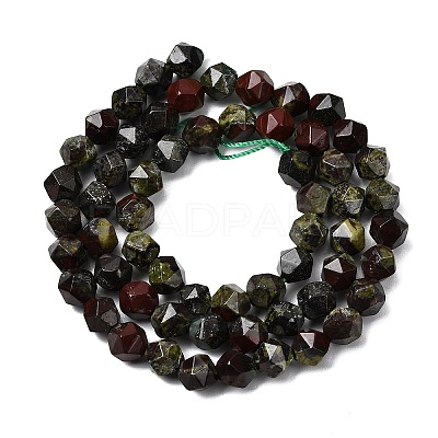 Natural Dragon Blood Beads Strands G-Z119-A17-01-1