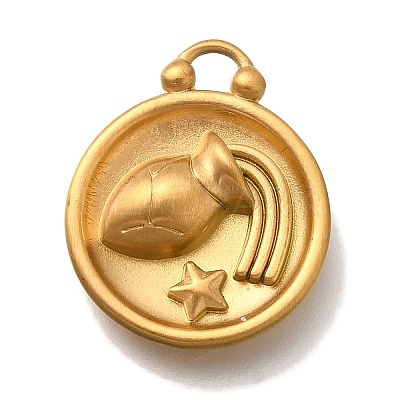 PVD Vacuum Plating 304 Stainless Steel Pendants STAS-S148-30G-11-1
