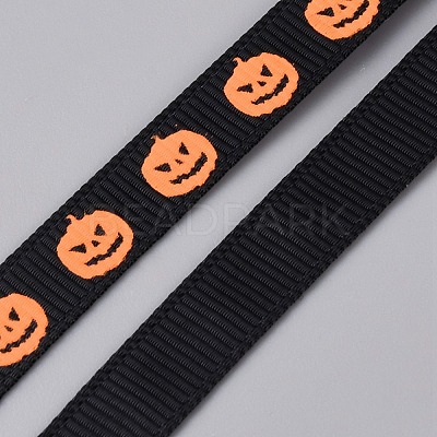 Halloween Polyester Ribbons OCOR-WH0120-29C-1