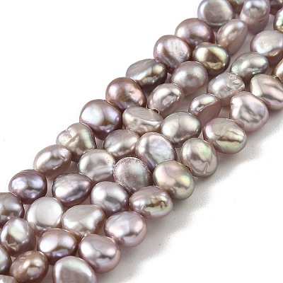 Natural Cultured Freshwater Pearl Beads Strands PEAR-A006-03G-1