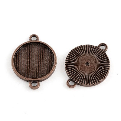 Tibetan Style Cabochon Connector Settings LS-TIBE-A17990-R-FF-1