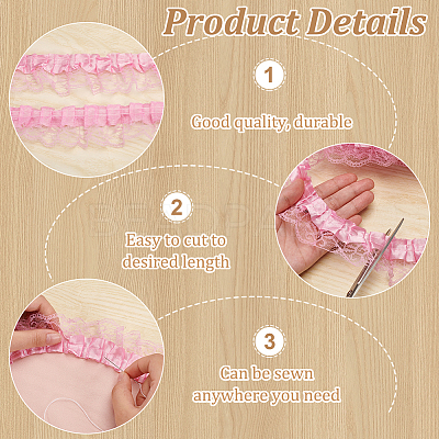 7.7~8M Stain Flower Lace Ribbon OCOR-FG0002-35B-1