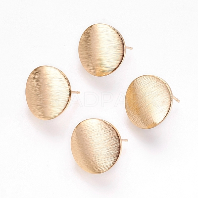 Brass Ear Stud Findings X-KK-S336-16G-1
