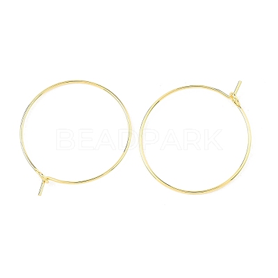SHEGRACE Brass Hoop Earring Findings XGRPCH280-218G-1