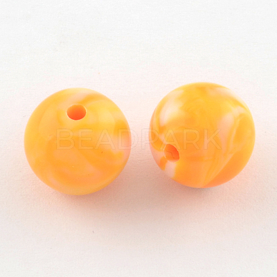 Opaque Acrylic Beads SACR-R853-12mm-M-1