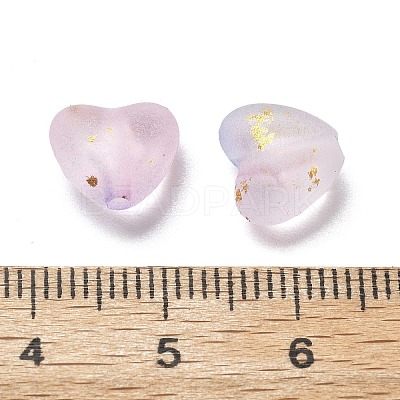 Frosted Transparent Acrylic Beads OACR-F013-05-1