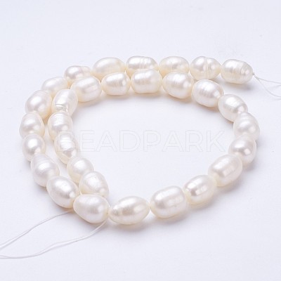 Natural Cultured Freshwater Pearl Beads Strands PEAR-P002-15-1