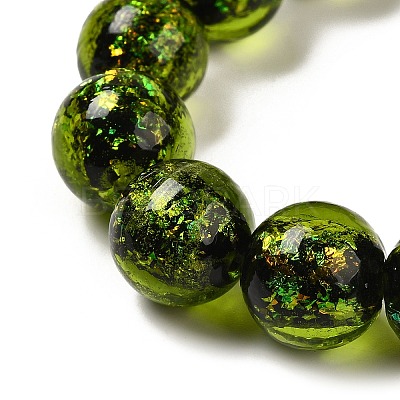 Handmade Dichroic Foil Glass Beads Strands DICH-U001-06J-1