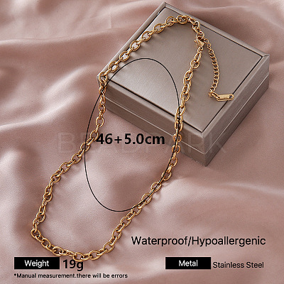 Vintage stainless steel layered snake chain necklace for women with elegant design VZ3032-4-1