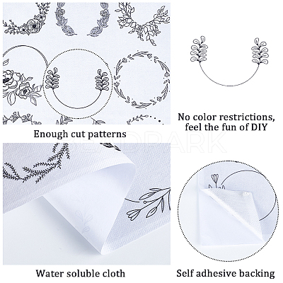 Bohemia Style Water Soluble Fabric DIY-WH0488-17K-1