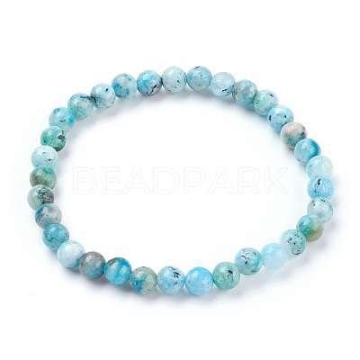 Natural Hemimorphite Stretch Bracelets BJEW-JB03738-02-1
