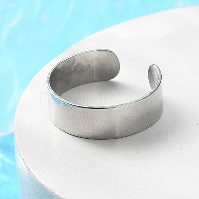 Non-Tarnish 304 Stainless Steel Cuff Rings X-STAS-T045-22A-P-1