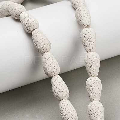 Natural Lava Rock Beads Strands G-G347-03J-1