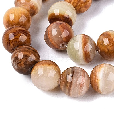 Natural Wood Lace Stone Wooden Jasper Beads Strands G-B128-A04-05-1