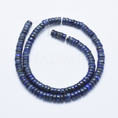 Natural Lapis Lazuli Beads Strands G-E444-23-6mm-1