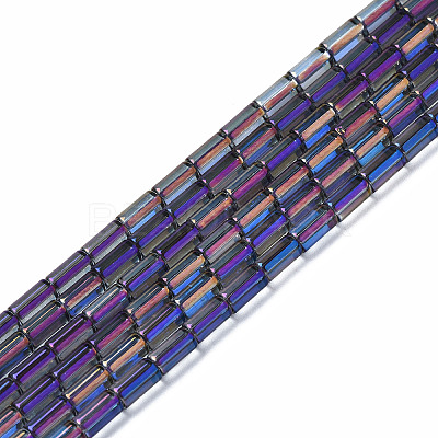Electroplate Glass Beads Strands LS-EGLA-K014-B-FP09-1