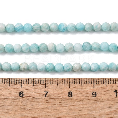Natural Amazonite Beads Strands G-F619-26-3mm-1