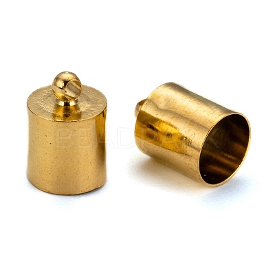 Brass Cord Ends KK-D219-12x8-G-1