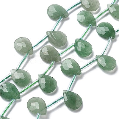 Natural Green Aventurine Beads Strands G-K382-C08-01-1