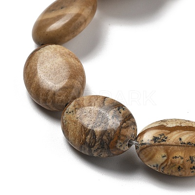 Natural Picture Jasper Beads Strands G-P528-M28-01-1