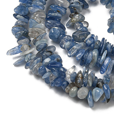 Natural Kyanite Chip Beads Strands G-G905-14-1