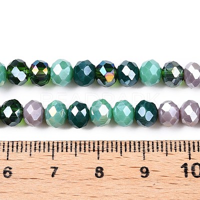 Electroplate Glass Beads Strands GLAA-T023-C16-05-1
