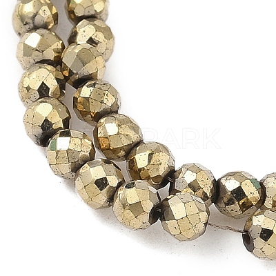 Electroplate Synthetic Magnetic Hematite Beads Strands G-A263-B01-02G-1