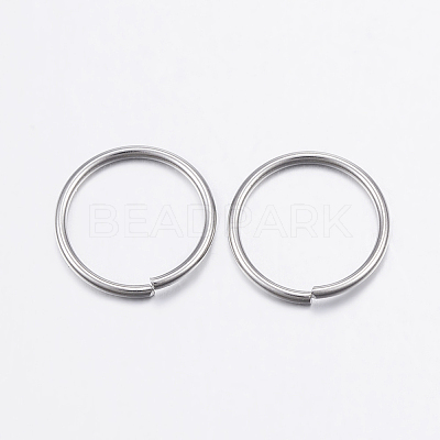 Tarnish Resistant 304 Stainless Steel Open Jump Rings X-STAS-P151-05-1