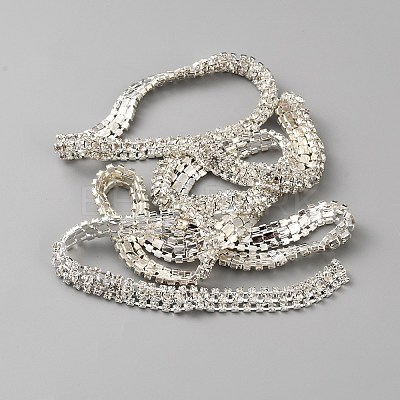 3 Yards Glass Rhinestone Trimming DIY-WH0671-320B-1