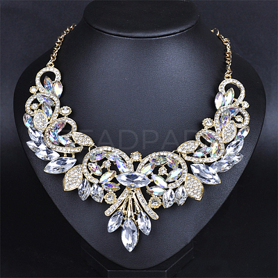 Pointed Back Glass Rhinestone Cabochons RGLA-OC0001-08A-1