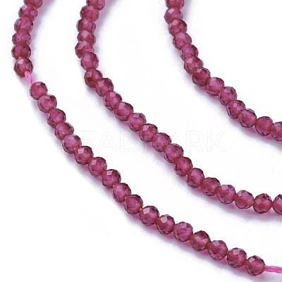 Faceted Glass Beads Strands X-G-F619-09D-2mm-1