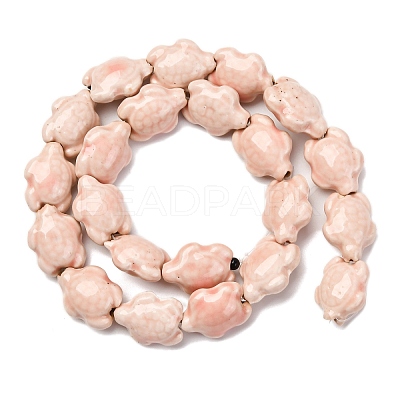Handmade Porcelain Beads Strands LAMP-G140-02G-1