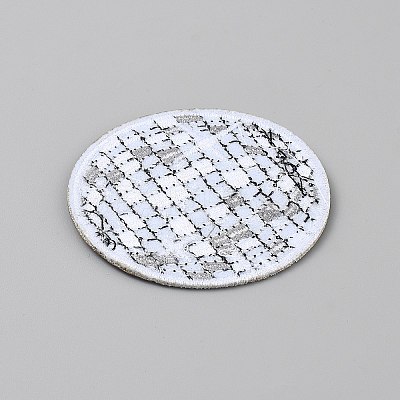 Polyester Iron on/Sew On Patches PATC-WH0022-04B-1