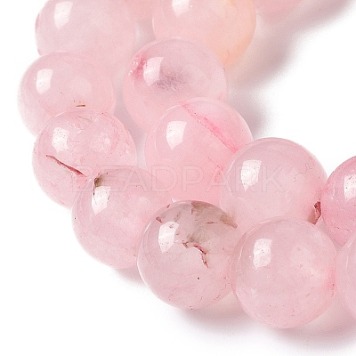 Natural Rose Quartz Dyed Beads Strands X-G-B046-07-1