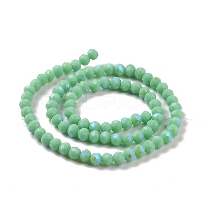 Electroplate Glass Beads Strands EGLA-A034-P10mm-B22-1