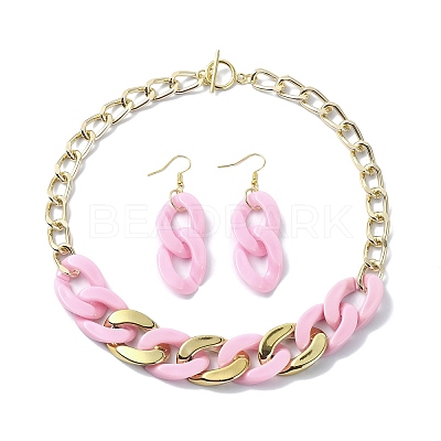 Acrylic Chains Jewelry Set SJEW-JS01288-04-1